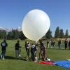 Readying a balloon launch.