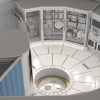 A space station rendering