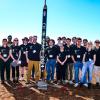 The team with their rocket.