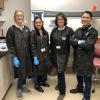 The team in a laboratory.