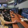 CU Boulder undergraduate students, left to right, Adrian Bryant and Rithik Gangopadhyay work in the mission operations center for IXPE.