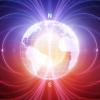 Visualization of Earth's magnetic field.