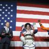 People in NASA's new spacesuits
