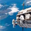 Spacewalking astronauts