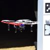 A quadcopter drone flies into an entrance of Edgar mine.