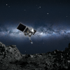 Rendering of OSIRIS-REx at Bennu