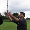 Villiam Klein helping at a balloon launch