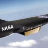 Artist's depiction of NASA's X-43A aircraft.