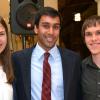Students working on building CubeSats at CU Boulder