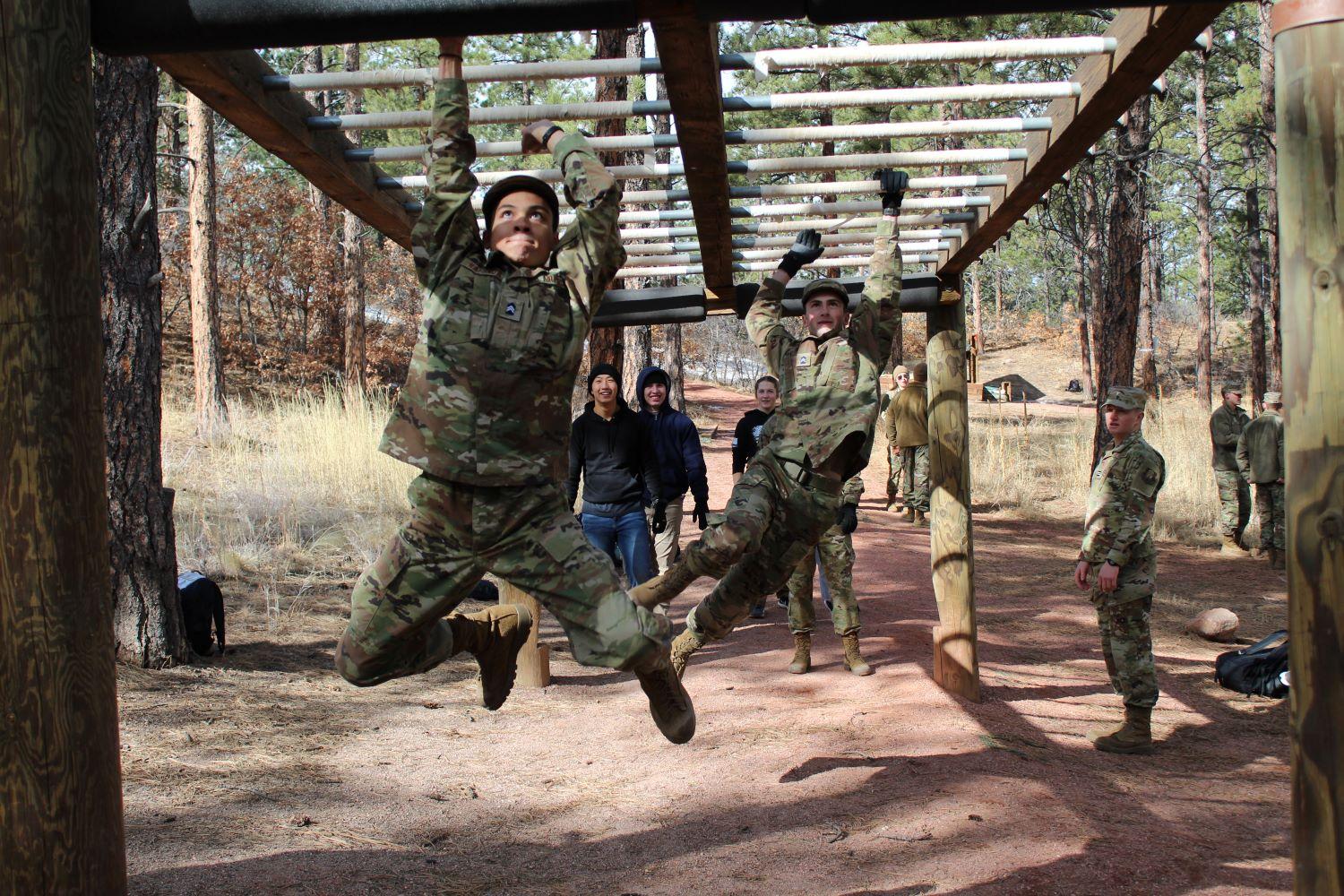 Cadets on an Obstacle