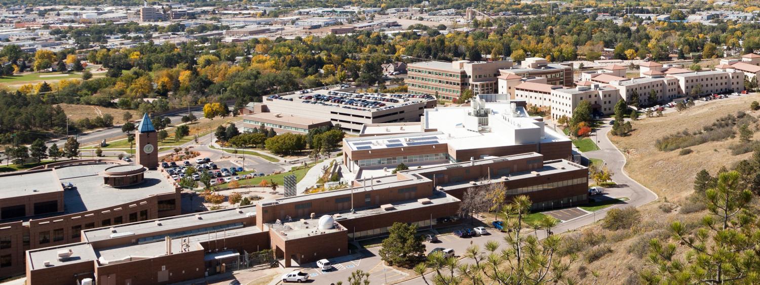 overhead view of university of colorado at colorado springs