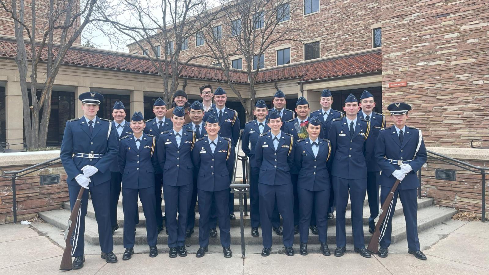 Cadets at Columbia Memorial