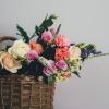 flowers in a basket