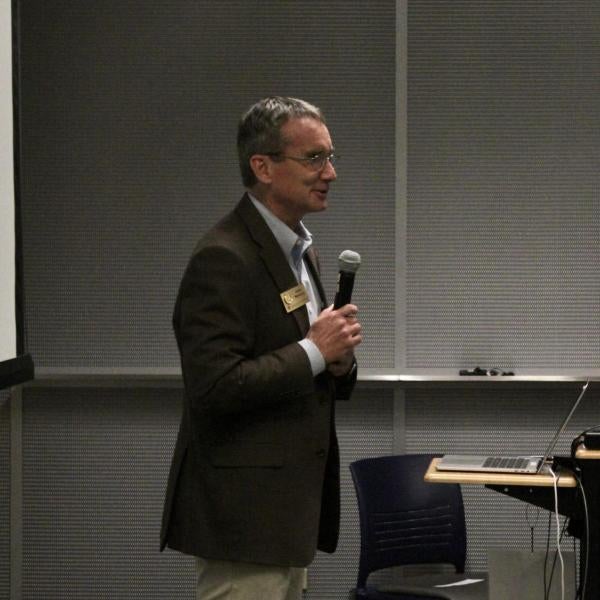 CEAS Dean Keith Molenaar welcoming attendees