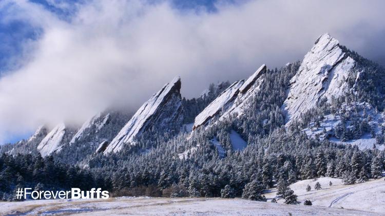 Flatirons in the snow