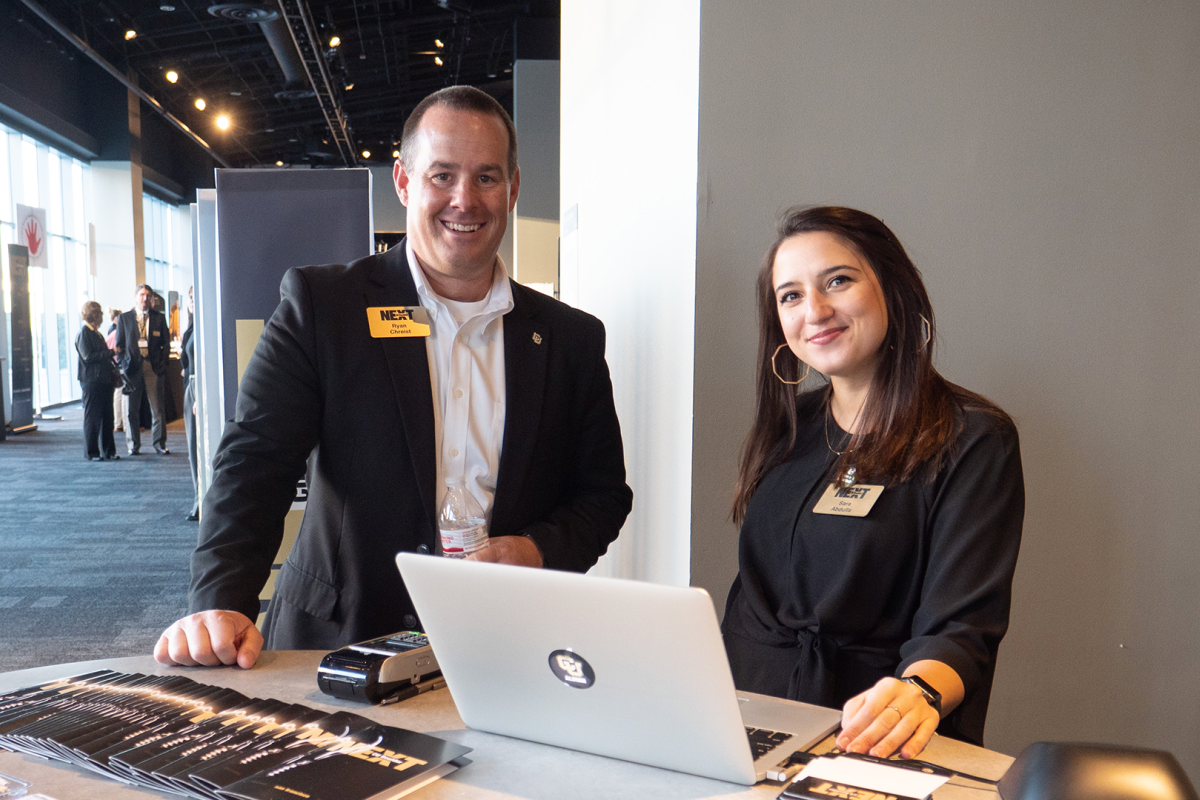 Alumni Association staff members at CU Boulder Next event