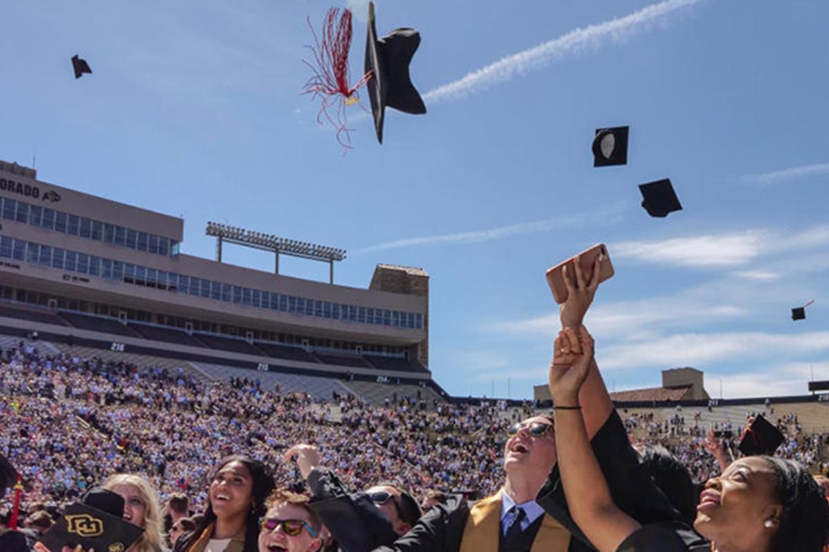 CU graduates at commencement