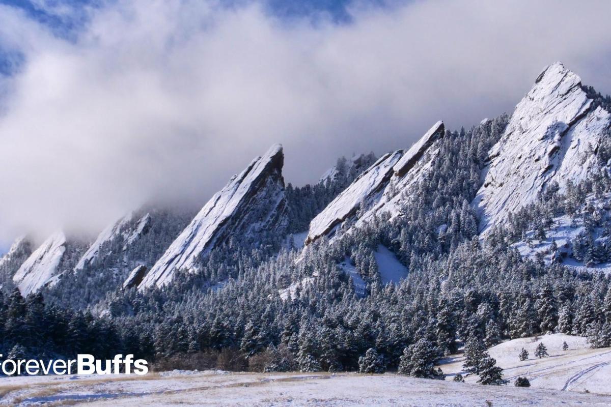 Snowy Flatirons