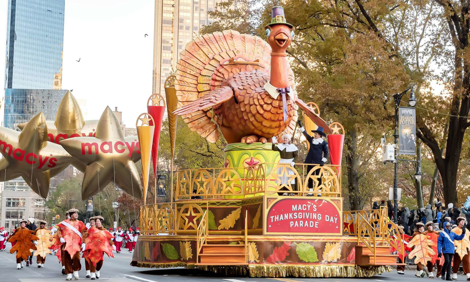 The turkey float at the Macy's Thanksgiving Day Parade