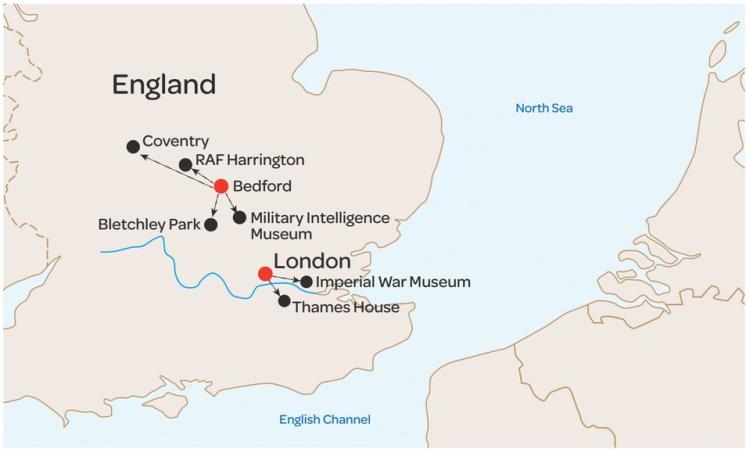 WWII Espionage Map