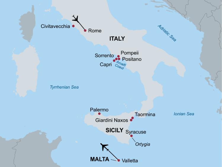 Sicily + Amalfi Coast