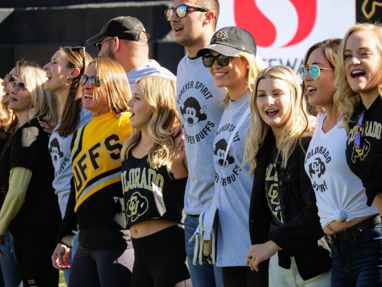 Buffs fans at homecoming