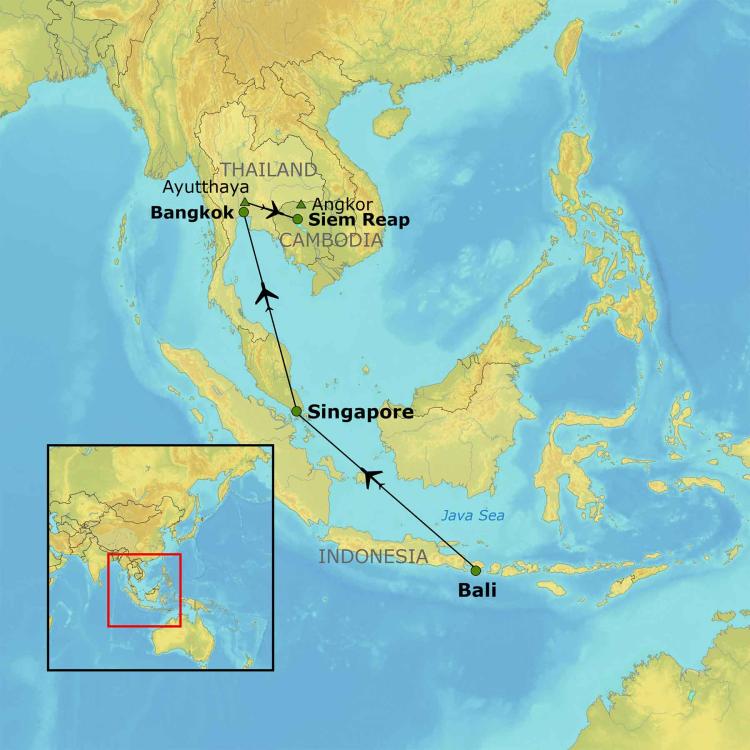 Treasures of Southeast Asia Map