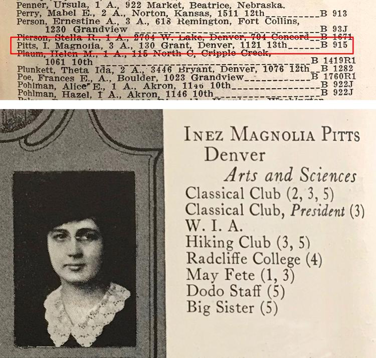 Inez Magnolia Pitts Yearbook