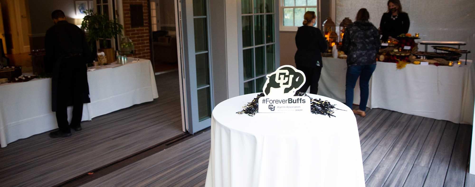 Koenig Alumni Center wedding venue in Boulder set up for an event