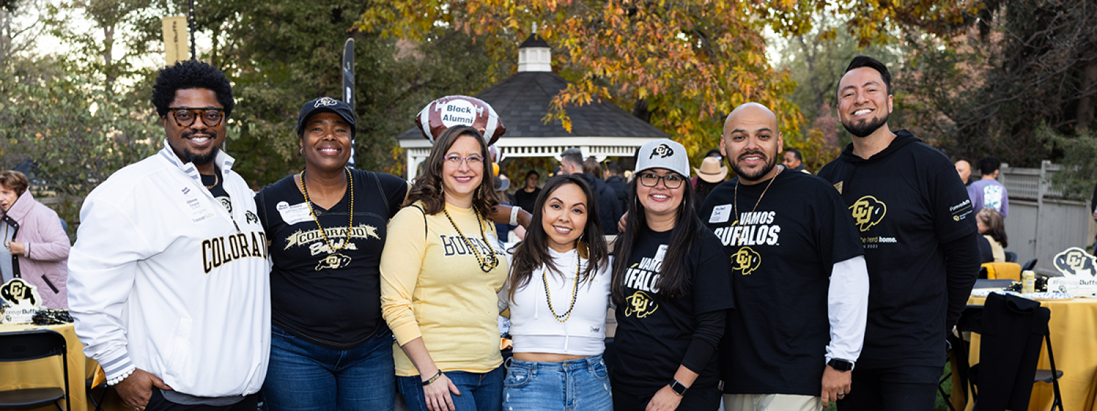 BIPOC Alumni Leaders at the 2023 Homecoming Tailgate, Koenig Alumni Center.