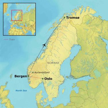 Norwegian Fjords Map