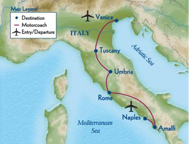 Portrait of Italy Map