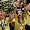 Students cheering