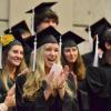 Students at graduation