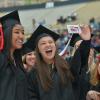 Students at graduation