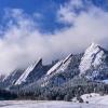 Flatirons in snow