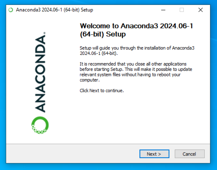 Anaconda Installer (windows)