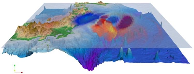 An oceanic map: author Jorn Behrens and SIAM News