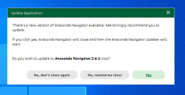 update anaconda