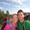 Two People hiking