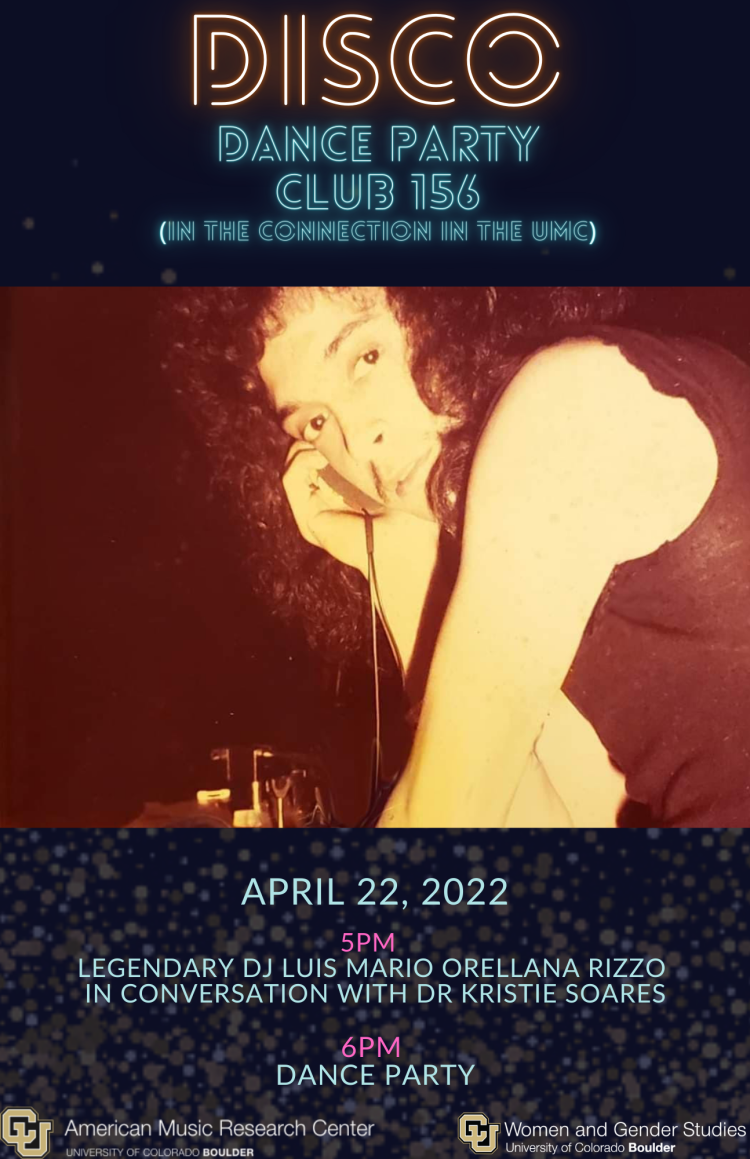 DJ Luis Mario in Conversation with Dr. Kristie Soares and Disco Dance Party