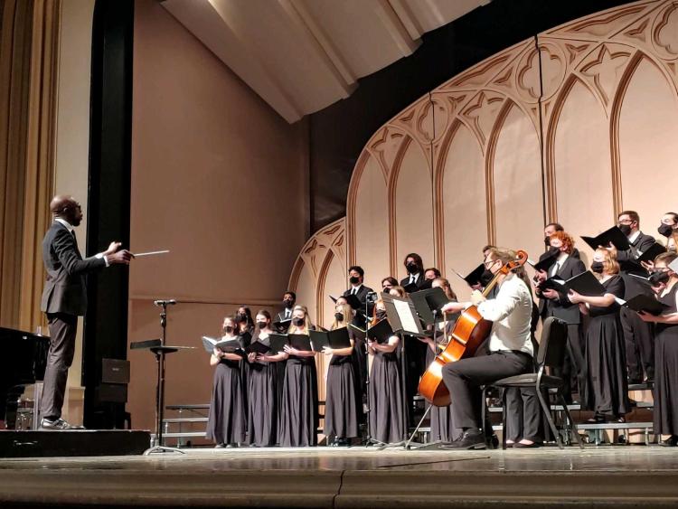 O'Neil Conducting a choir