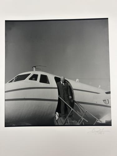 President Eisenhower exiting a plane