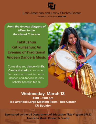 Andean Danza and Music Workshop Poster