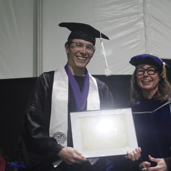 Honors Graduate and Professor Jones