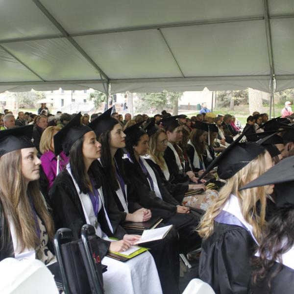Undergraduates at graduation