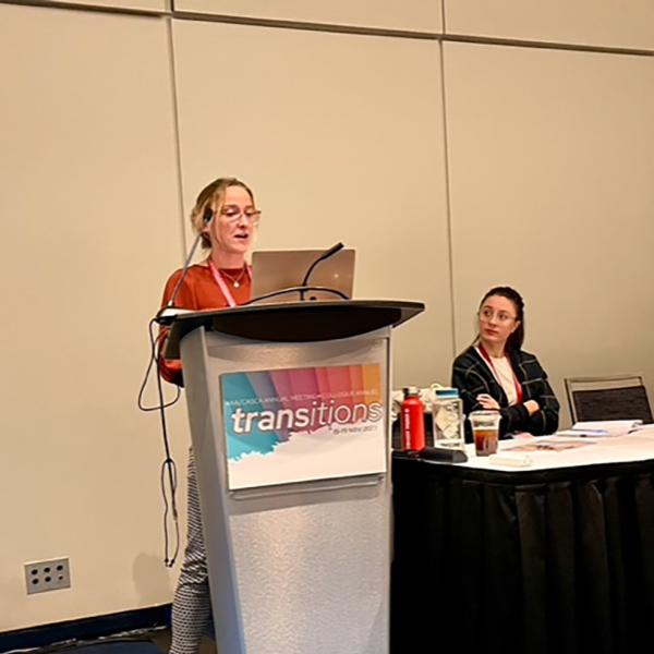 Georgia presenting at the AAA Conference