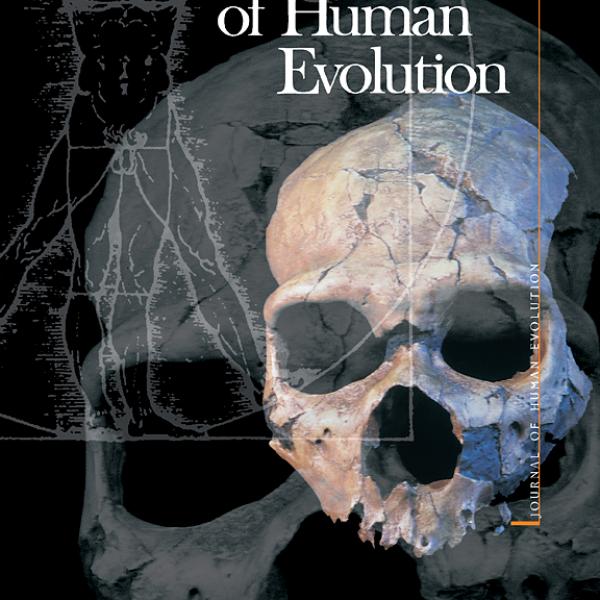 Journal of Human Evolution Journal Cover with skull