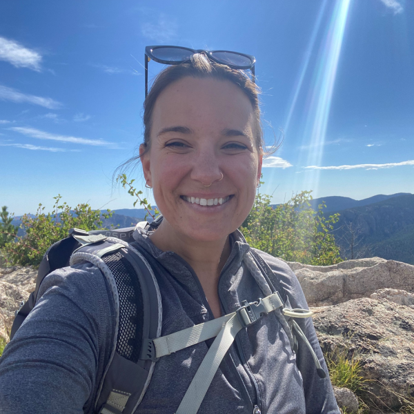 Kelsey on a hike