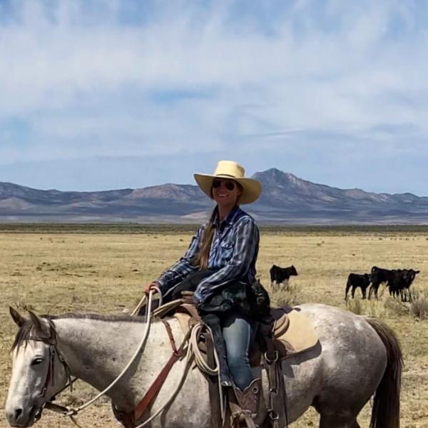 Sabrina on a horse